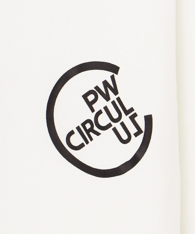 PW CIRCULUS 【MEN】【洗える】ロゴ クルーネック スウェット ホワイト