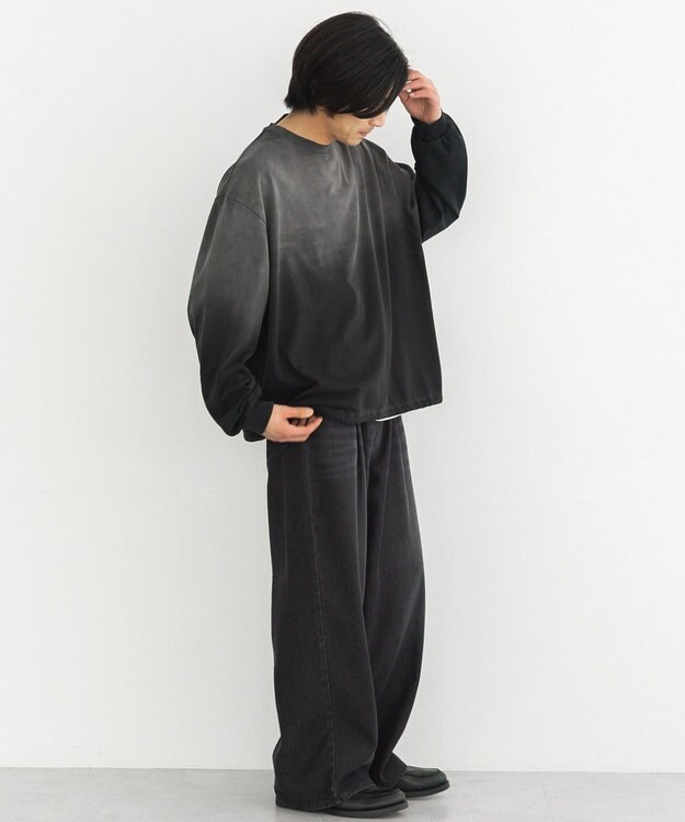 CRAFT STANDARD BOUTIQUE ヘビーウェイトグラデーションロンT Black