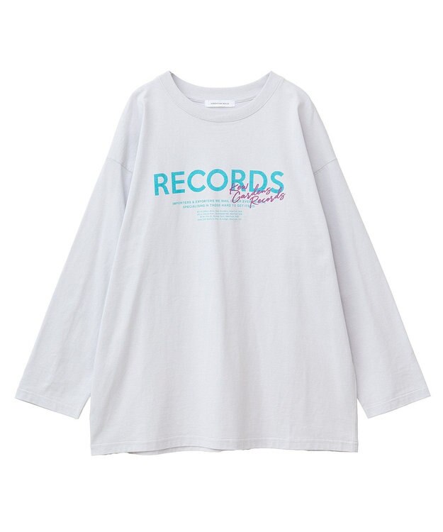 AMERICAN HOLIC ＲＥＣＯＲＤＳロングＴシャツ Light Gray