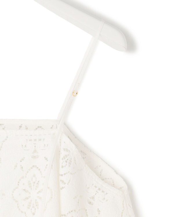 23区 【先行予約】ラッセルオーナメントレース キャミソール ブラウス ホワイト系