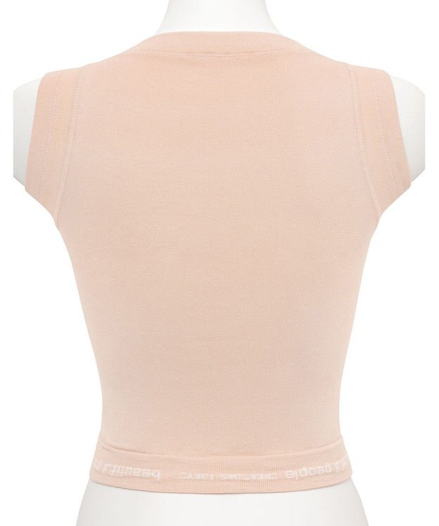 WACOAL MEN レディース <beautiful people>コラボ タンクトップ ボクサートップス ワンサイズ（S-L） オーガニック綿混 立体成型 肩幅：狭め ネック深さ：あさめ WL8001 /ワコールメン オレンジ