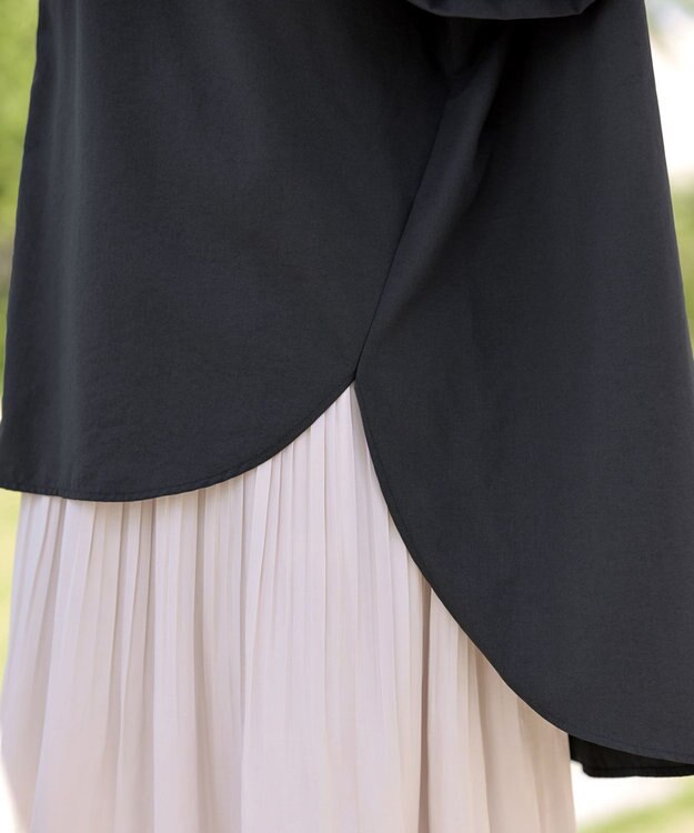 Tiaclasse 【洗える】ワイドスリーブドルマンブラウス チャコールグレー