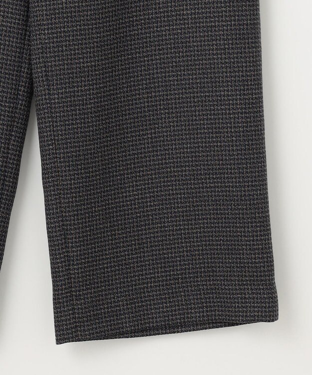 J.PRESS LADIES S T/W 杢 ライトツイード セミワイド パンツ ネイビー系3