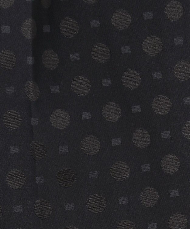 自由区 【洗える】ブライトドットジャガード テーパードパンツ ネイビー系7