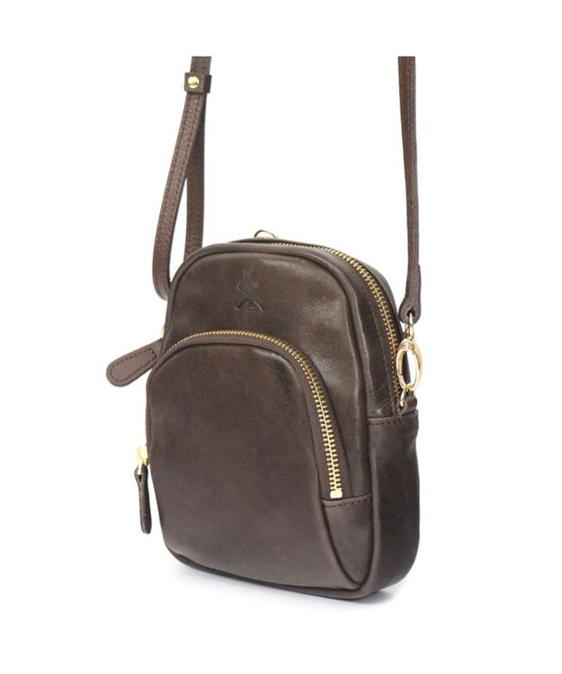 Regalo Felice 【本革 / お財布機能付き】ポシェット / REGALO DBR(ダークブラウン：ツヤあり)