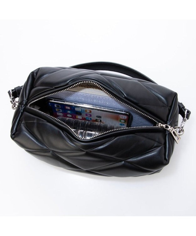 UNBILLION カカトゥ kakatoo / キルトスクエア2wayバッグ ブラック