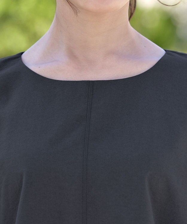 Tiaclasse 【洗える】ワイドスリーブドルマンブラウス チャコールグレー