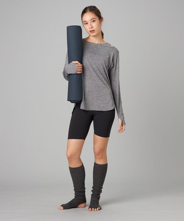 Chacott Chacott BALANCE 150309リブロングトレンカ ダークグレー