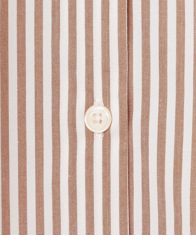 UNFILO オーバーシャツ ブラウンストライプ