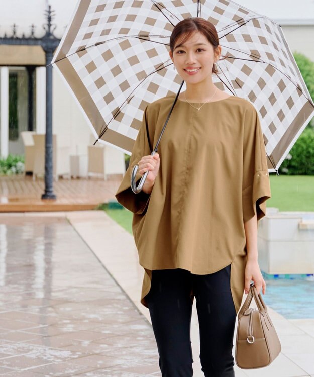 Tiaclasse 【洗える】ワイドスリーブドルマンブラウス ベージュ