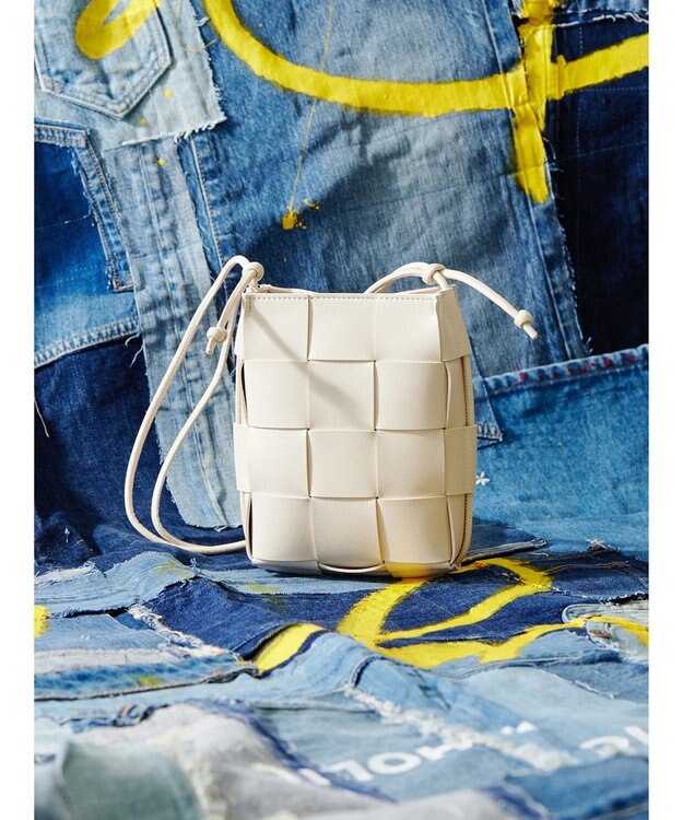 AMERICAN HOLIC 編み込みショルダーミニＢＡＧ Ivory