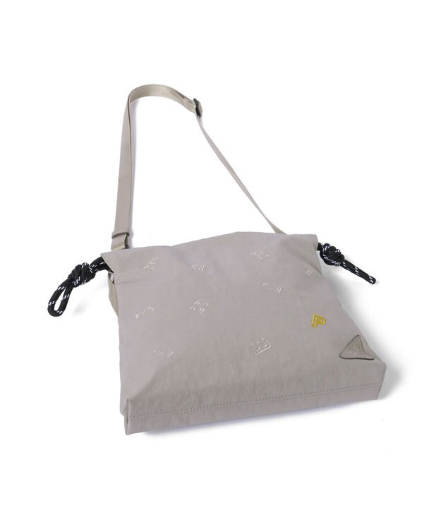 PELLE BORSA 巾着ミニショルダー Wrinkle リンクル 6522 ライトグレー