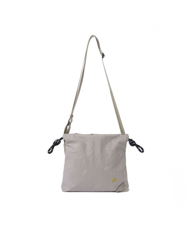 PELLE BORSA 巾着ミニショルダー Wrinkle リンクル 6522 ライトグレー