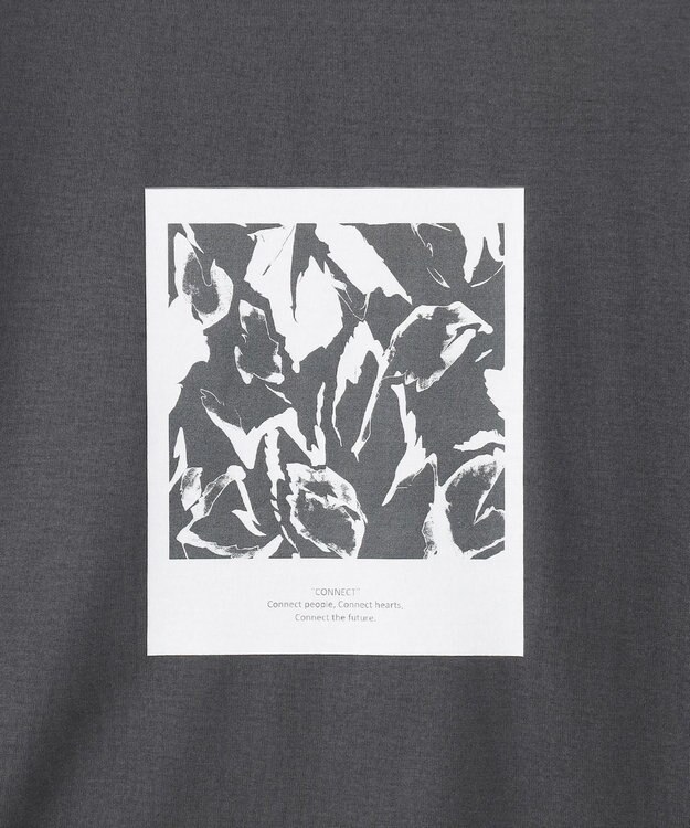 ICB 【洗える】 ロゴTEE カットソー チャコール系