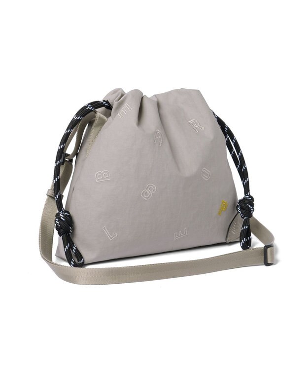 PELLE BORSA 巾着ミニショルダー Wrinkle リンクル 6522 ライトグレー