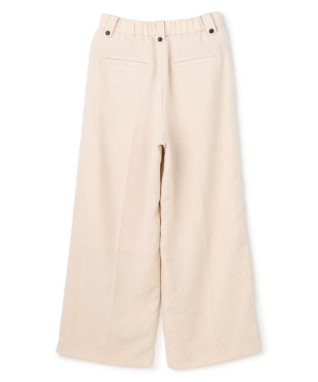 UNFILO 【セットアップ着用可】TENNEN TOUCH タックワイドパンツ ベージュ