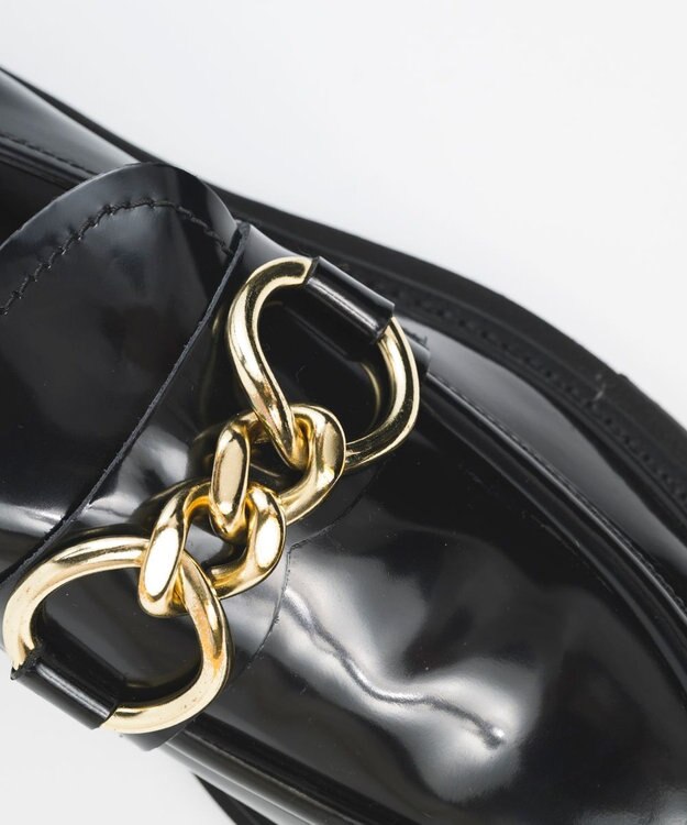 BONTRE 【LucaGrossi/ルカグロッシ】厚底チェーンローファー/H501M-UA ブラック