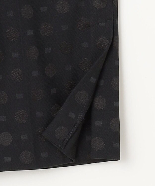 自由区 【洗える】ブライトドットジャガード テーパードパンツ ネイビー系7