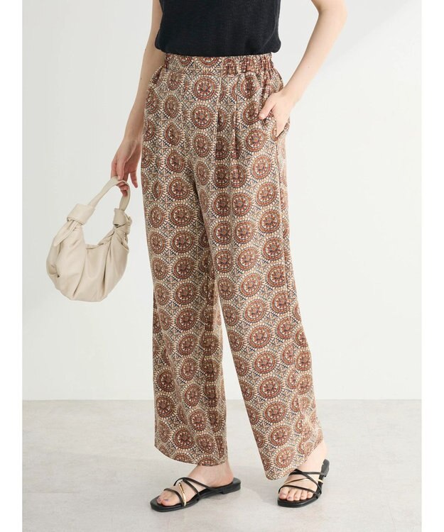 Green Parks イージー柄パンツⅡ Brown