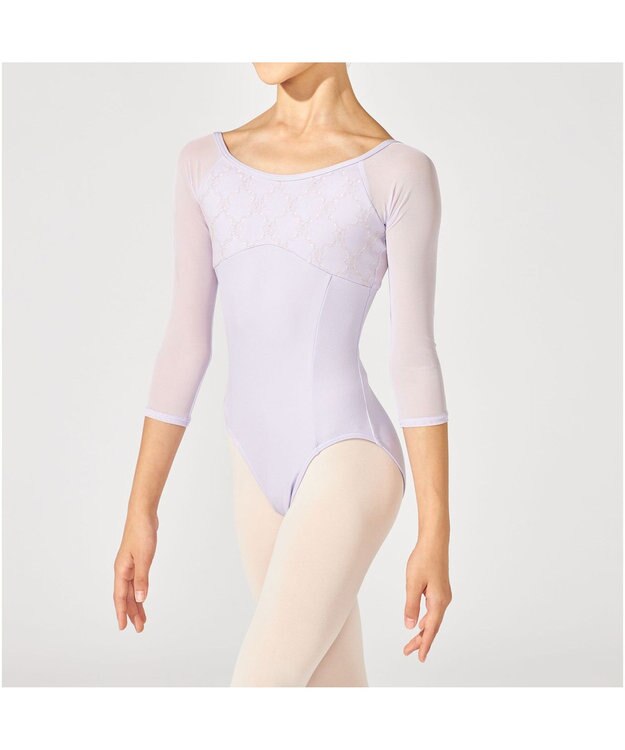 Chacott 7分袖レオタード ライラック