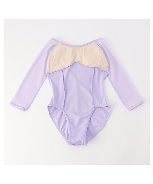 Chacott 7分袖レオタード ライラック