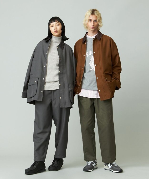 J.PRESS YORK STREET 【UNISEX】UNIVERSAL OVERALL×YORK STREET カバーオールジャケット グレー系