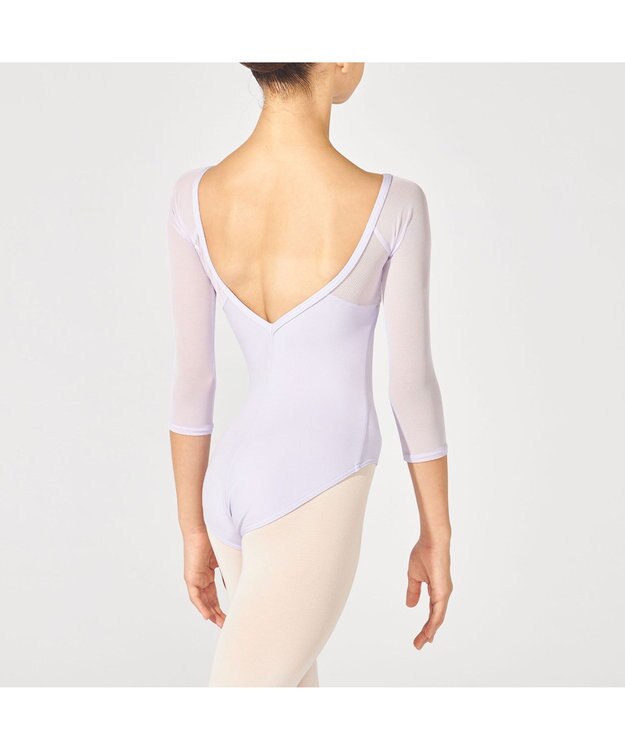 Chacott 7分袖レオタード ライラック