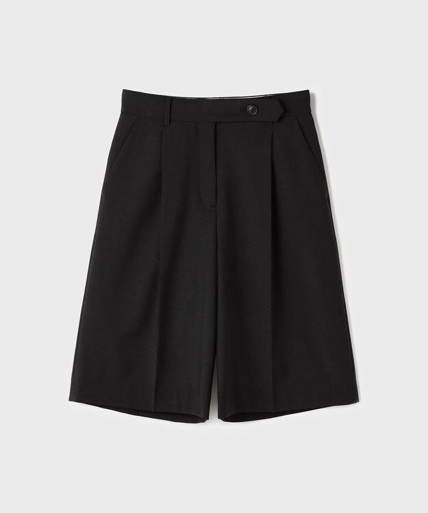 GRACE CONTINENTAL スーツ地ハーフパンツ ブラック