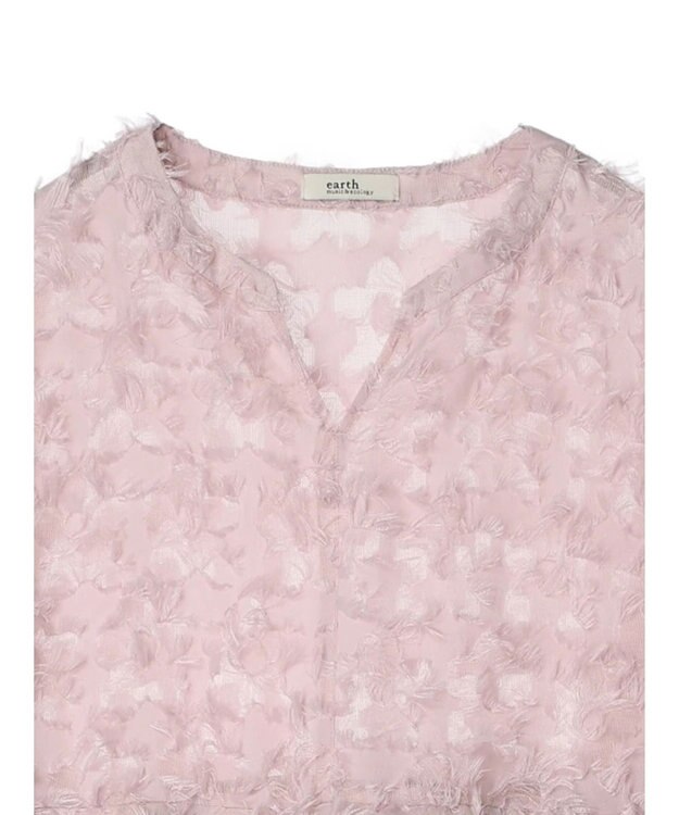 earth music&ecology ジャガード切替ワンピース Pink