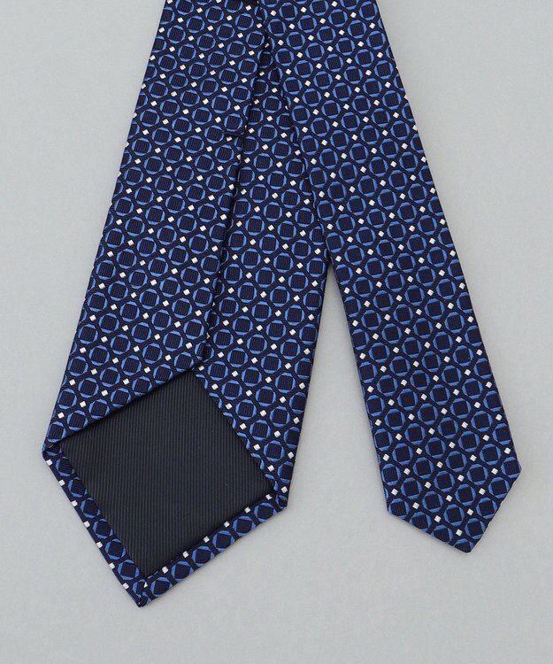GOTAIRIKU 日本縫製/オリジナル柄【Fermo Fossati】ネクタイ_小紋柄 ネイビー系8
