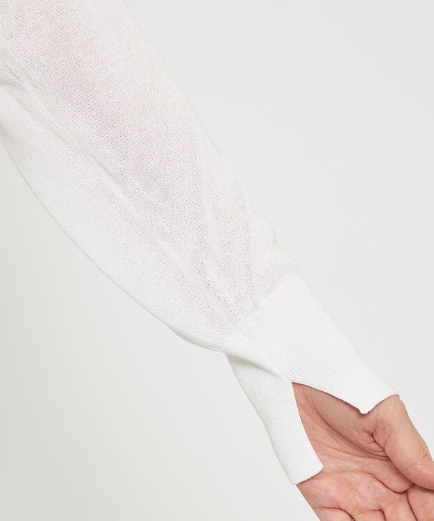 uncrave シアーニット 2WAYカーディガン オフ