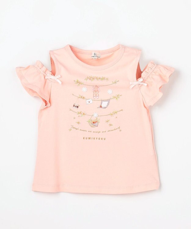 組曲 KIDS 【110-140㎝】 フルーティーブリーズTシャツ ピーチ