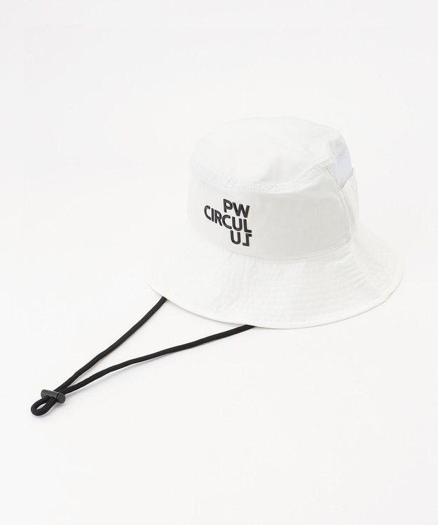 PW CIRCULUS 【追加で入荷 / 小さくたためる】【UNISEX】メッシュバケットハット ホワイト系