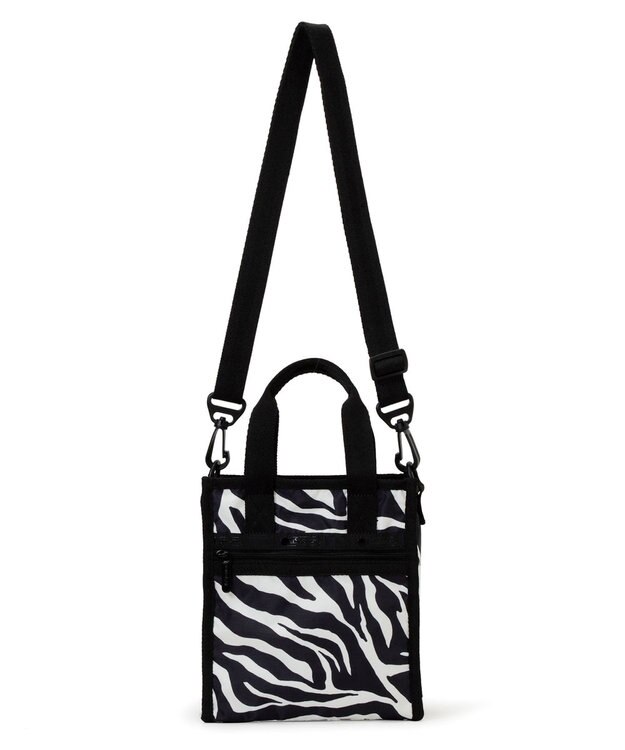 LeSportsac MINI N/S TOTE/クリームブラックゼブラ クリームブラックゼブラ