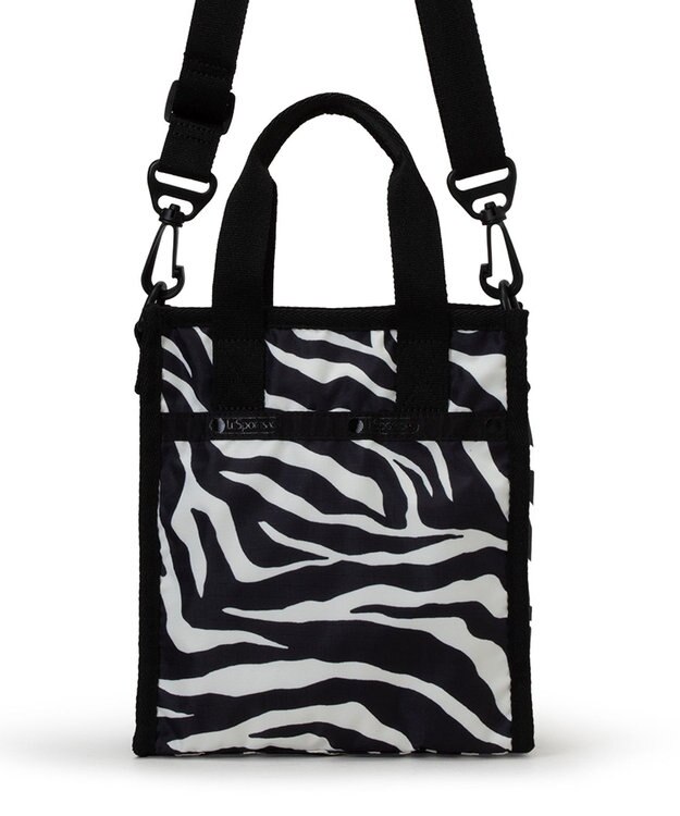 LeSportsac MINI N/S TOTE/クリームブラックゼブラ クリームブラックゼブラ