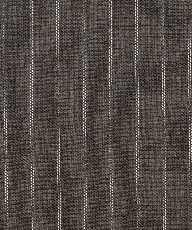 J.PRESS YORK STREET 【UNISEX】コットンリネンイージーストライプ パンツ グレー系1