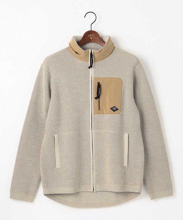 JOSEPH ABBOUD MOUNTAIN 【イージーケア/速乾性/ライナードッキング対応・軽量糸使用】 コンビジップ ブルゾン アイボリー系