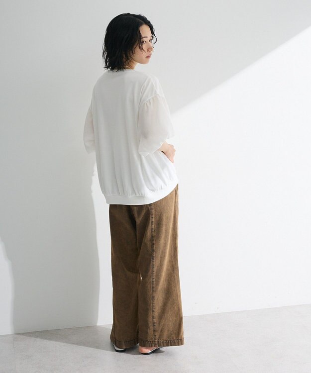 Green Parks 袖バルーンドッキングプルオーバー Off White