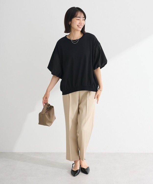 Green Parks 袖バルーンドッキングプルオーバー Black