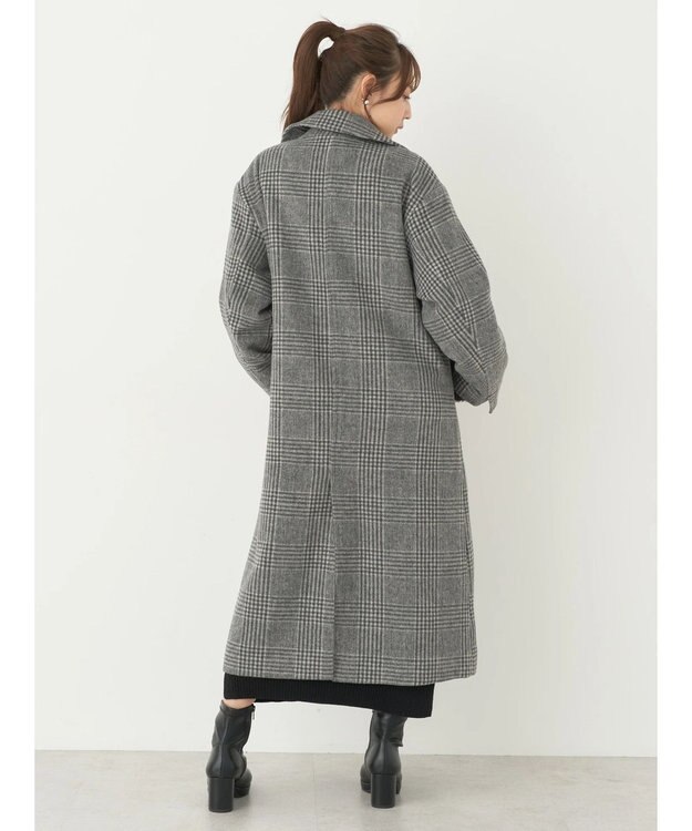 earth music&ecology チェスターコート（チェック） Glen Check