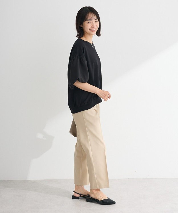 Green Parks 袖バルーンドッキングプルオーバー Black