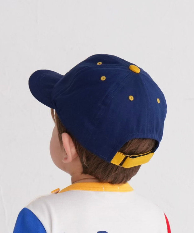 MIKI HOUSE HOT BISCUITS 【46-54cm】 バイカラー ロゴキャップ 紺