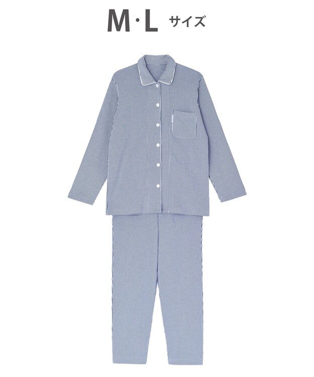 ワコール／睡眠科学 パジャマ 長袖 長ズボン 綿100%(本体) ここちよく眠れる あったか レディース YDW006 睡眠科学／ワコール コン