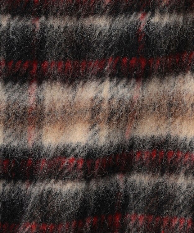 23区 シャギーチェック スカート ブラウンチェック