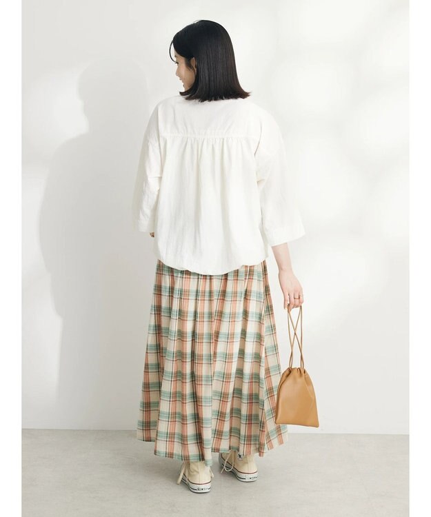 CRAFT STANDARD BOUTIQUE ＢＩＧポケットナイロンブラウス Off White