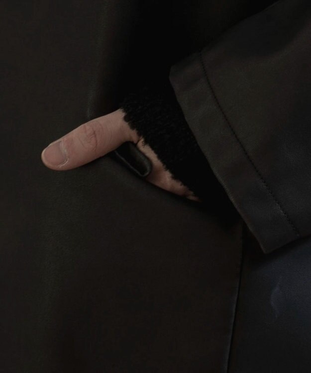 WEGO PUシングルテーラードジャケット ブラック