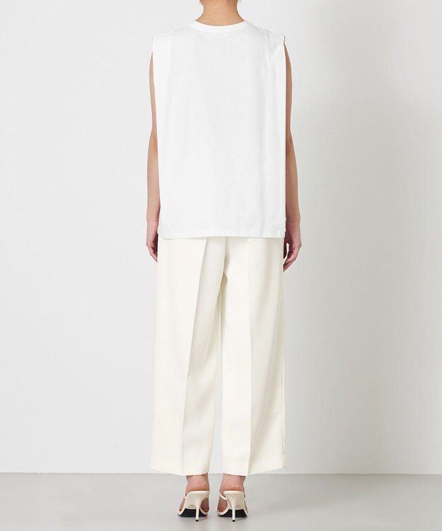 NAVE 【ReNAVE・洗える/接触冷感/UVケア】ファンクションＴ ノースリーブ ホワイト系