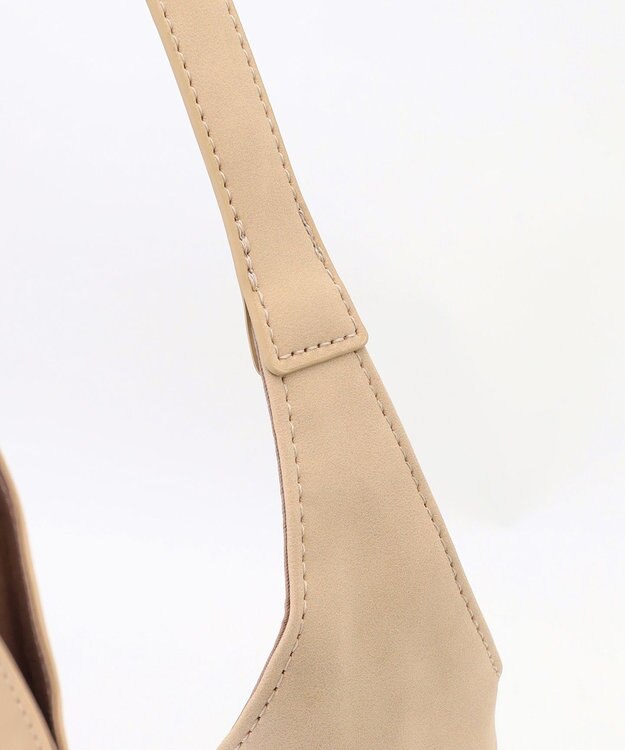 ANY パステルスエードライクワンショルダーバッグ ベージュ