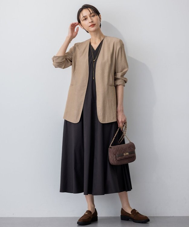 23区 【GOLD LABEL】ナチュラルシャンブレー ジャケット ベージュ系