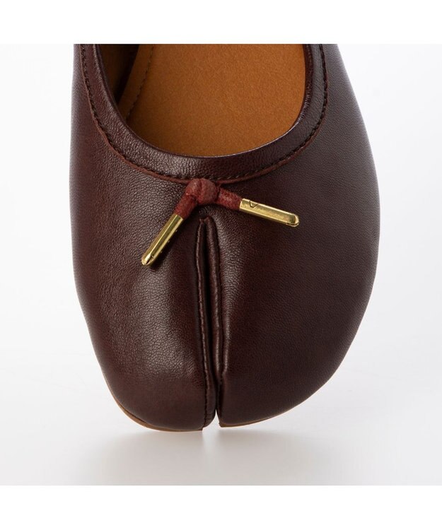 ing <ing>足袋デザインバレエシューズ ワイン